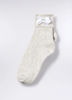 Calze in costina di cotone stretch donna