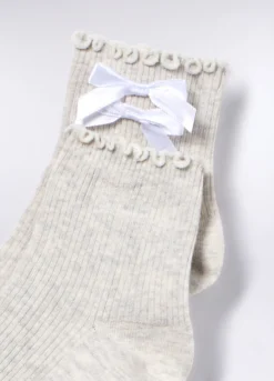 Calze in costina di cotone stretch donna