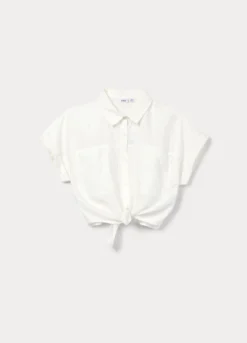 Camicia crepe misto viscosa ragazza