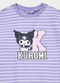 Camicia da notte Kuromi in jersey di puro cotone ragazza