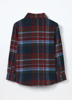 Camicia in flanella di puro cotone bambino