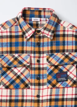 Camicia in flanella misto cotone Fit Regular bambino