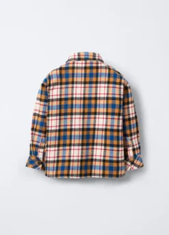 Camicia in flanella misto cotone Fit Regular bambino