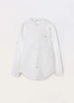 Camicia in misto lino ragazzo