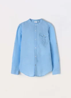 Camicia in misto lino ragazzo