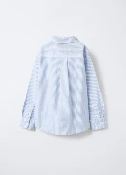 Camicia in popeline di puro cotone Fit Regular bambino