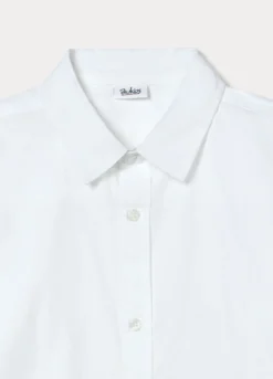 Camicia in popeline di puro cotone regular fit ragazzo