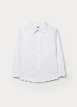 Camicia in twill di puro cotone bambino