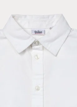 Camicia in twill di puro cotone bambino