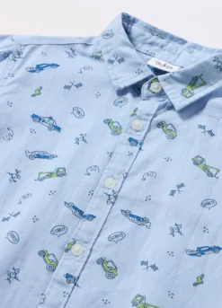 Camicia misto lino bambino