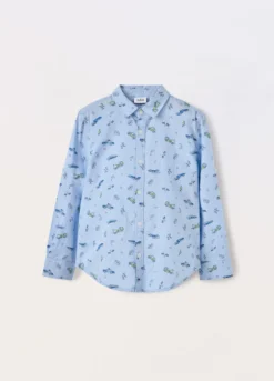 Camicia misto lino bambino