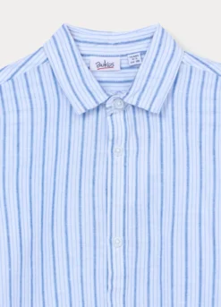 Camicia misto lino regolar fit bambino