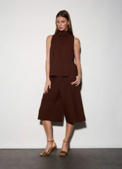 Camicia a collo alto regular fit donna