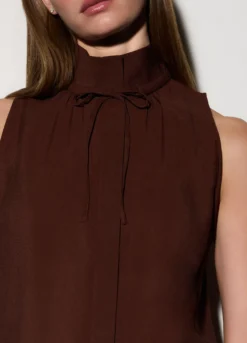 Camicia a collo alto regular fit donna