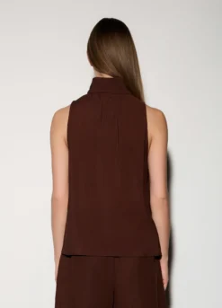 Camicia a collo alto regular fit donna