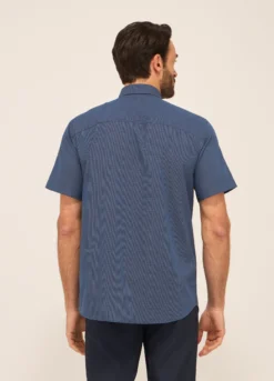 Camicia a maniche corte a quadretti uomo
