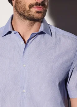 Camicia a maniche corte con stampa uomo