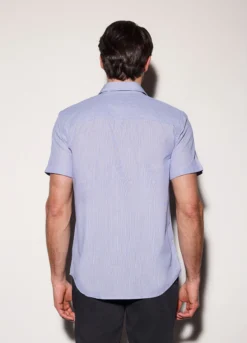 Camicia a maniche corte con stampa uomo