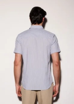 Camicia a maniche corte con stampa uomo