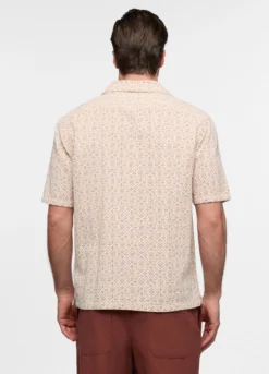 Camicia a maniche corte con stampa uomo