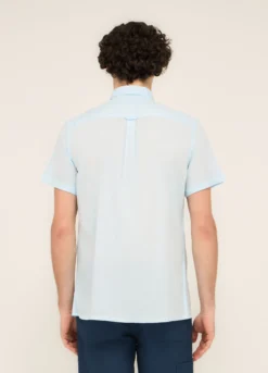 Camicia a maniche corte con taschino uomo