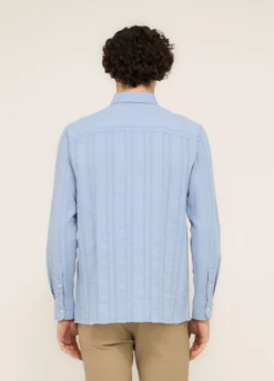 Camicia colletto button-down in cotone uomo