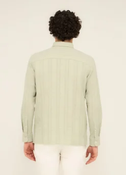 Camicia colletto button-down in cotone uomo