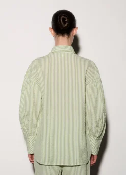 Camicia con colletto alla francese over fit donna
