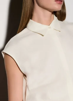 Camicia con collo alla francese regular fit donna
