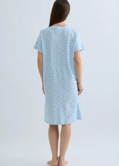 Camicia da notte corta con scollo a V donna