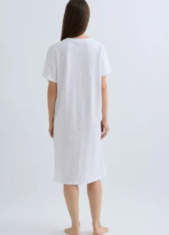 Camicia da notte corta con scollo a V donna