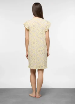 Camicia da notte corta in jersey di puro cotone donna