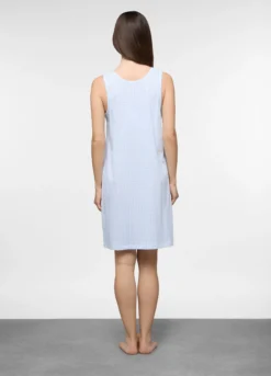 Camicia da notte corta in jersey di puro cotone donna