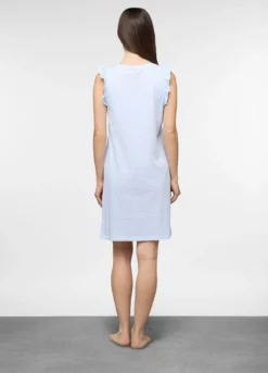 Camicia da notte corta in jersey di puro cotone donna