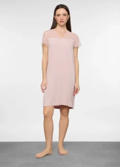 Camicia da notte in jersey di modal stretch donna