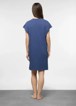 Camicia da notte in jersey di puro cotone donna