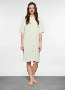Camicia da notte in jersey di puro cotone donna