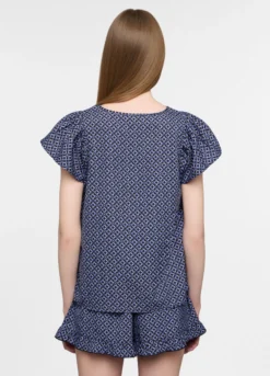 Camicia fit regular a girocollo donna