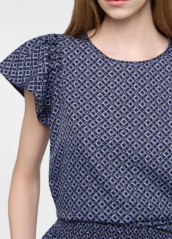 Camicia fit regular a girocollo donna
