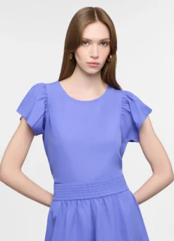 Camicia fit regular a girocollo donna