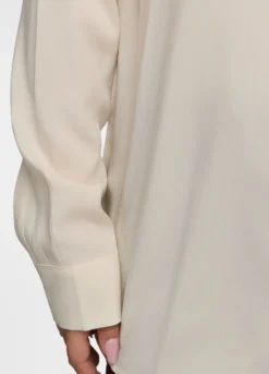 Camicia Fit Regular con colletto alla francese in pura viscosa donna curvy