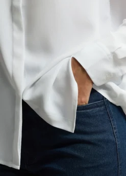 Camicia Fit Regular con colletto alla francese donna