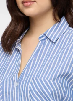 Camicia Fit Regular misto cotone donna curvy