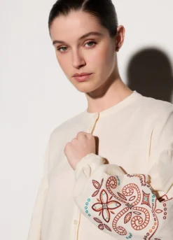 Camicia girocollo regular fit donna
