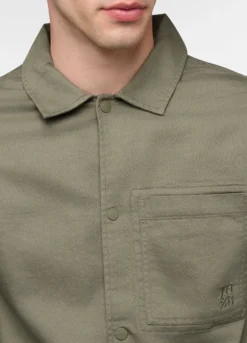 Camicia in cotone e lino uomo