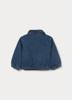 Camicia in denim di puro cotone bimba