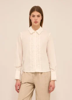 Camicia in popeline di puro cotone donna