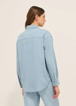 Camicia in popeline di puro cotone donna