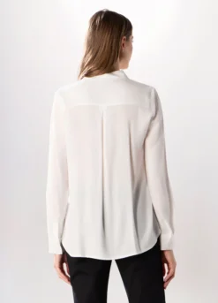 Camicia in pura viscosa tinta unita donna