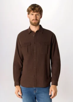 Camicia in velluto di cotone uomo